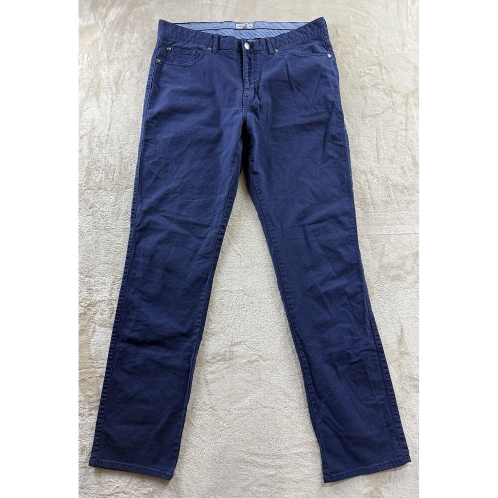 Peter Millar Ultimate 5 Pocket Navy Chino Pants Men's 36